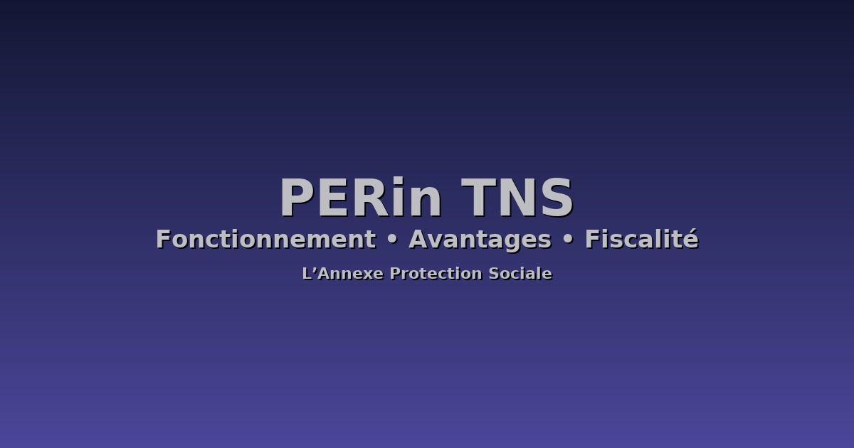 PERin TNS : fonctionnement, avantages et fiscalité